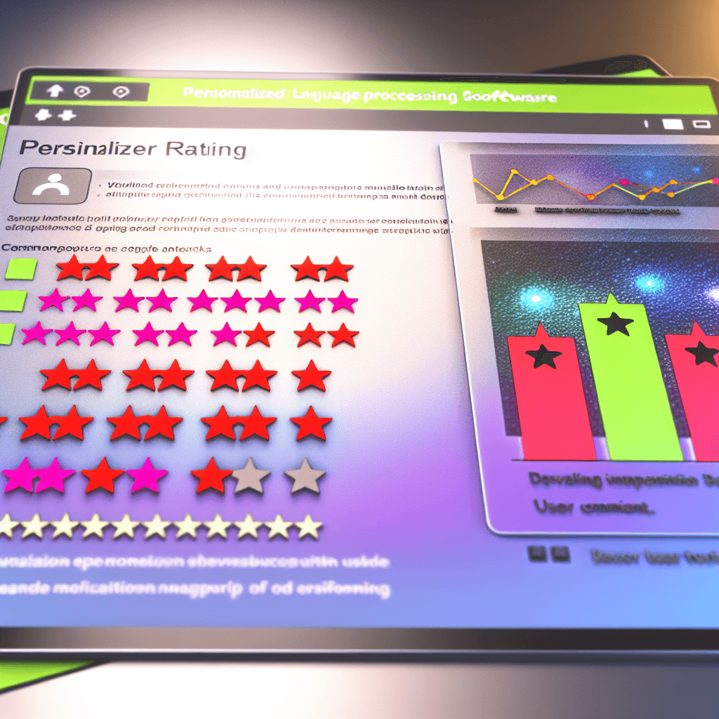 A user interface displaying star ratings for a cus